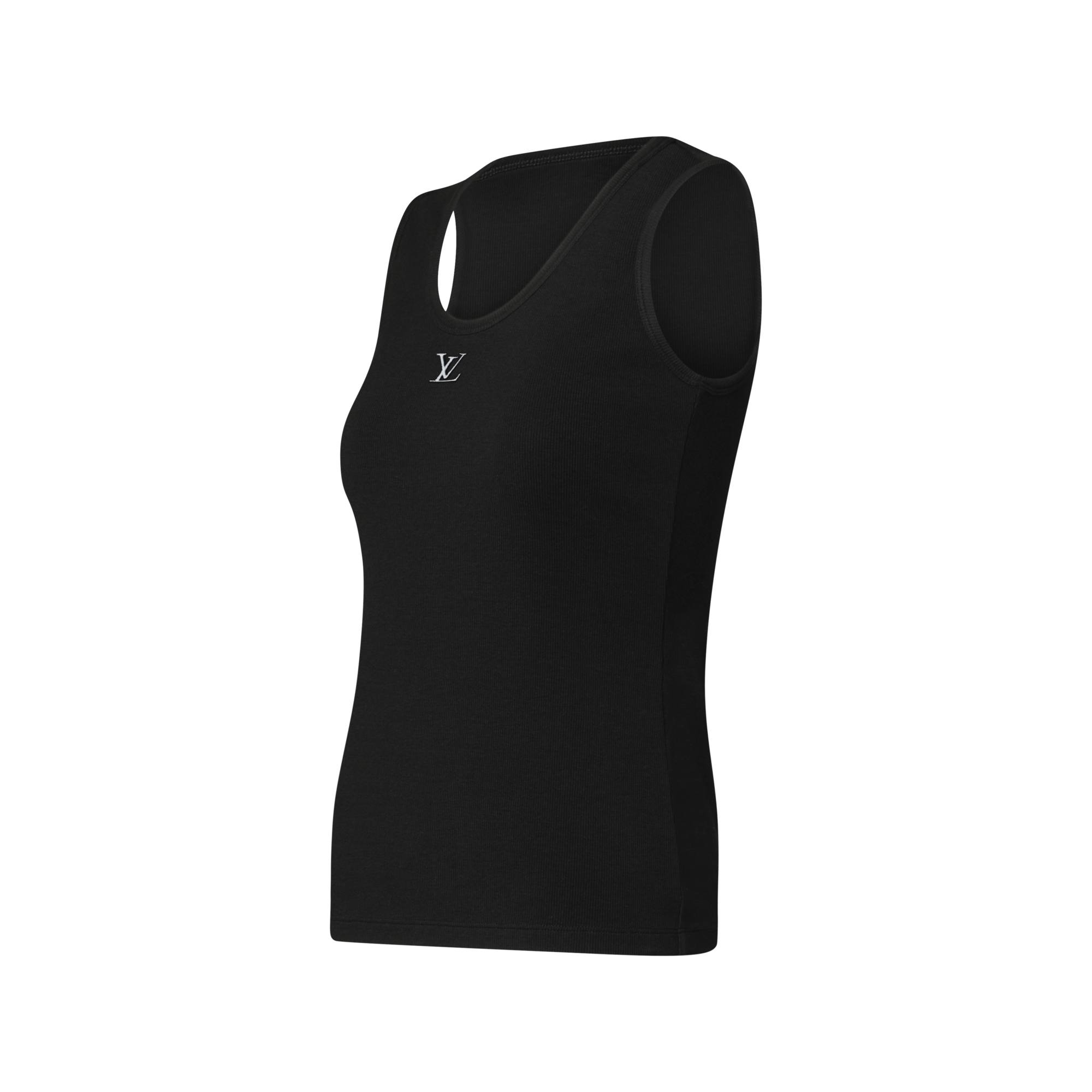 Ribbed Tank Top - Luxury Ready to Wear - 1AK0IX Black | LOUIS